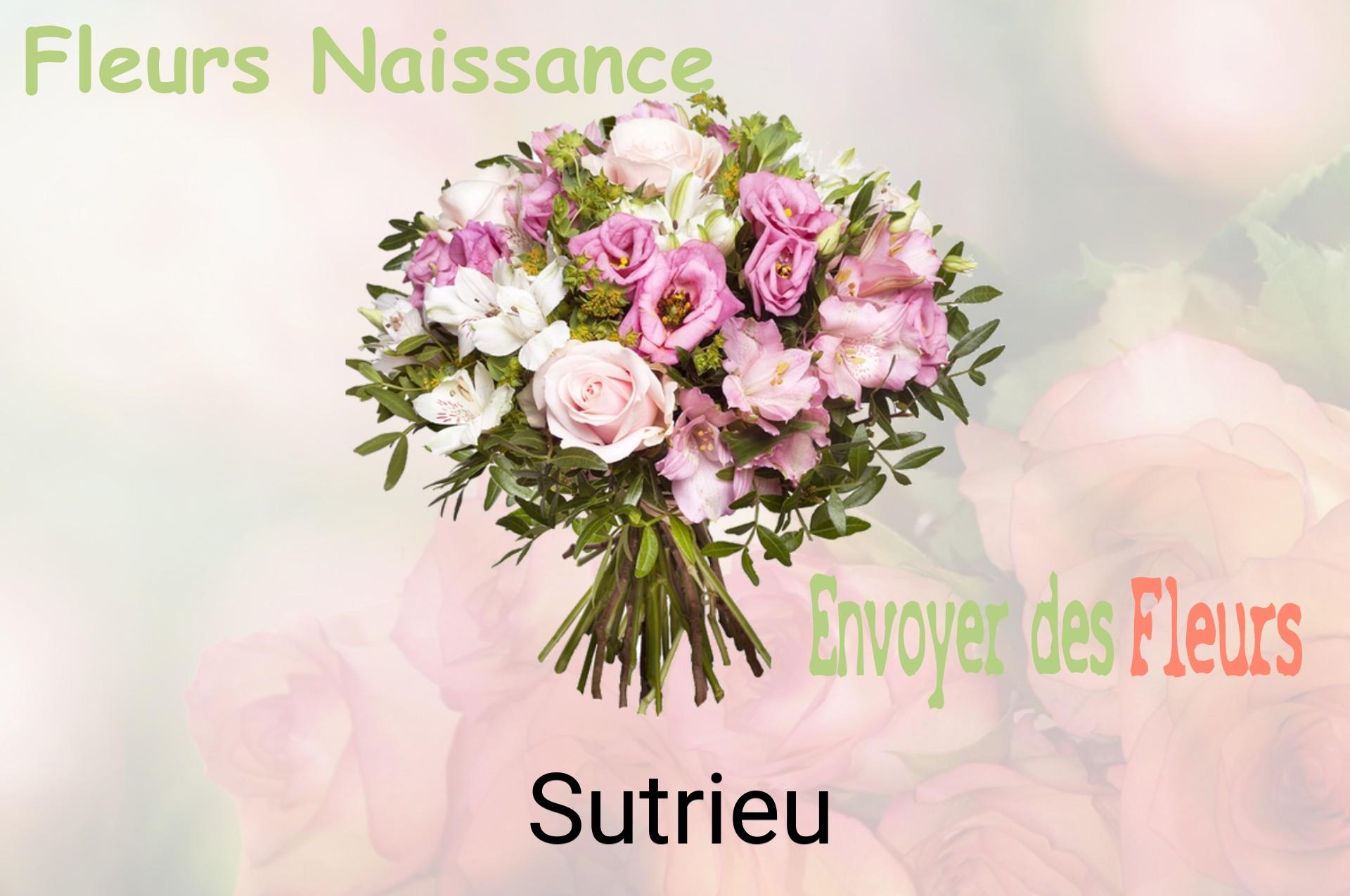 Bouquet de fleurs de naissance livré à Sutrieu